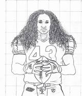 Troy Polamalu sketch template