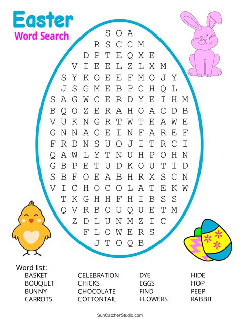 easter word search  printable  puzzles diy projects