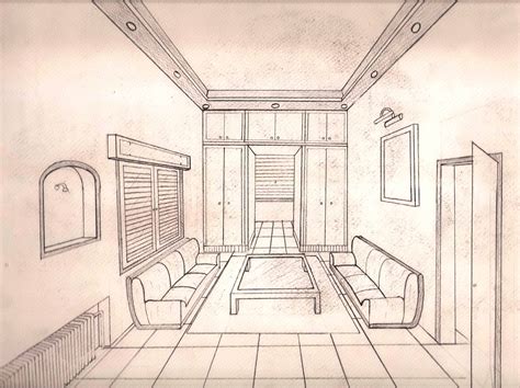 interior perspective drawing  getdrawings