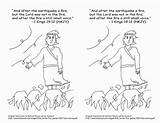Coloring Pages Elijah Altar Burning Bible Line Popular Library Clipart Coloringhome sketch template