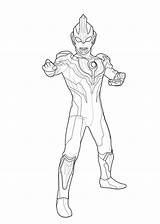 Ultraman Coloriage Colorir Desenhos Victory sketch template
