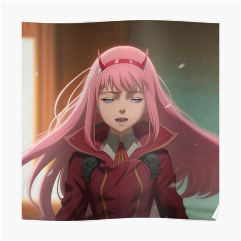 zero two 002 cute art poster for sale by gan vogh redbubble