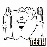 Teeth Brushing Coloring Pages Cartoon Brush Regularly Dentists Educate Need Kids sketch template