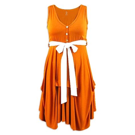 ladies texas orange flirty dress great   fall