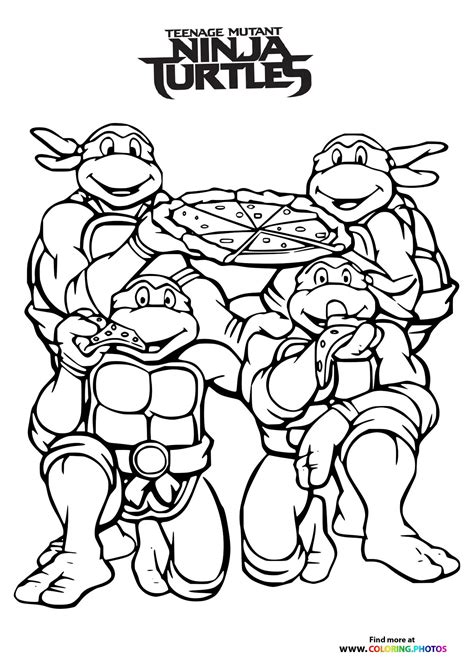 teenage mutant ninja turtles coloring pages  kids   print