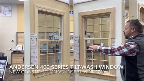 andersen  series tilt wash window  construction  insert window youtube