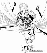 Coloring Messi Pages Drawings Popular sketch template