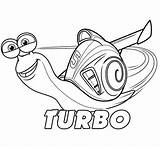 Turbo Coloring Pages Movie Colouring Clipart Sketch Dreamworks Drawings Color Snail Drawing Cartoon Kids Disney Animation Sheets 1st Grade Crafts sketch template