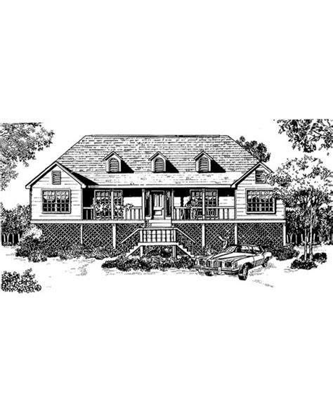 amazingplanscom house plan vl beach pilings cabin country ranch southern vacation