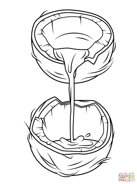 coconut coloring printable coloring pages
