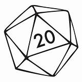 Dice D20 Sided 20 Die Clipart Tattoo Rpg Svg Twenty Dragons Decal Dungeons Dnd Gaming Sticker Car Webstockreview Board Drawing sketch template