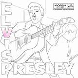 Colouring Elvis Sessions Welcome sketch template
