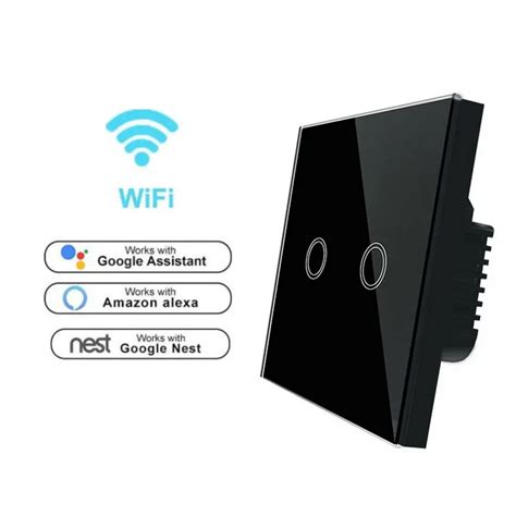 eu standard wifi light switch wireless smart switch  app control wall switch alexagoogle