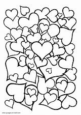 Coloring Hearts Pages Sheet Heart Printable Many Print Templates Holiday Find Colour Time sketch template