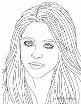 Coloring People Pages Real Beautiful Printable Famous Color Getcolorings Shakira Print sketch template