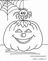 Pumpkin Coloring Tarantula Halloween Spider Pages Color Print Webs Hellokids Spiders Online sketch template