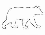 Bear Outline Pattern Printable Stencils Template Drawing Stencil Patternuniverse Polar Patterns Templates Crafts Use Cut Print Animal Applique Creating Pdf sketch template