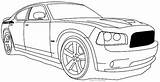 Charger Daytona Challenger Coloringsky Police Coloringbook Coloringpages Cartoon Chargers Onlycoloringpages Lowrider sketch template