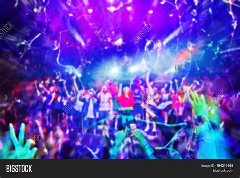 club party blurred image photo  trial bigstock