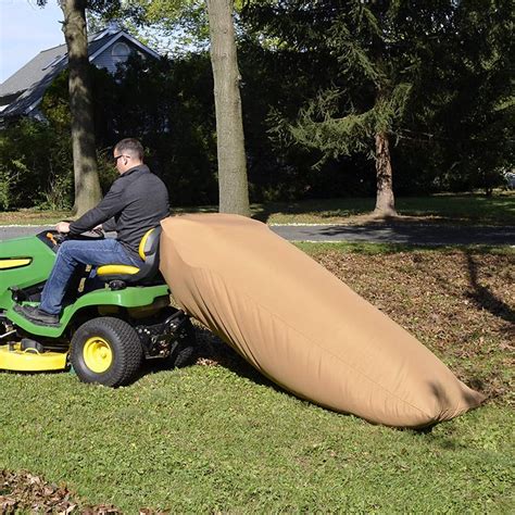 xxin universal lawn tractor leaf bag oxford cloth mower waste bag reusable garden grass