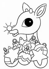 Rudolph Reindeer Nosed Wilma Malvorlage Coloringfolder sketch template