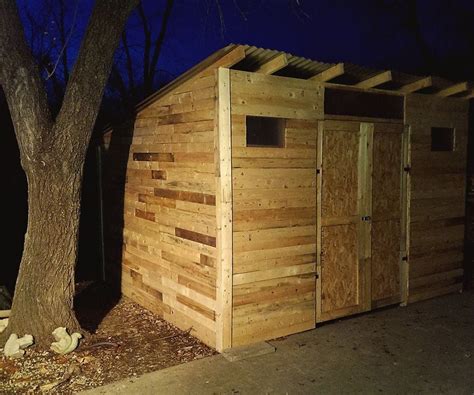 pallet shed  steps  pictures