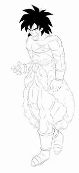 Deviantart Broly Dragon Ball Coloring Pages Dbz Sketches sketch template
