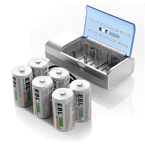 ebl size  rechargeable batteries mah pack battery charger   aa aaa   ni cd ni