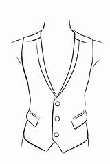 Coloring Vest Drawing Bw Monochrome Pixabay Illustration sketch template