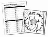 Activity Radical Operations Coloring Preview Algebra sketch template