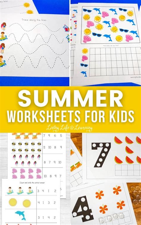 summer worksheets  kids worksheets  kindergarten