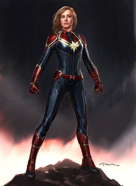 Captain Marvel New Concept Art Shows Carol Danvers Suit