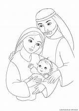 Joseph Mary Jesus Coloring Pages Holy Family Baby Kids Nativity Color Printable Sheets Getcolorings Sunday School Getdrawings Bible Craft Print sketch template