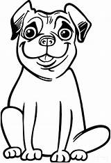 Pug Coloring Pages Printables Pugs Clipart Kids Printable Silly Face Colour Faces Dog Library Comments sketch template