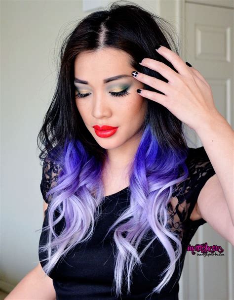 i love this and love what this pinner says black hair with lilac fade if only i could