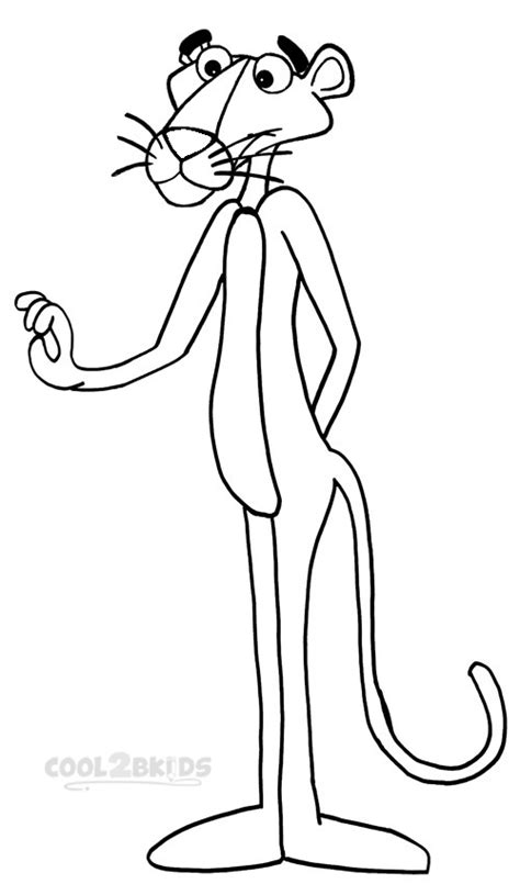 printable pink panther coloring pages  kids coolbkids