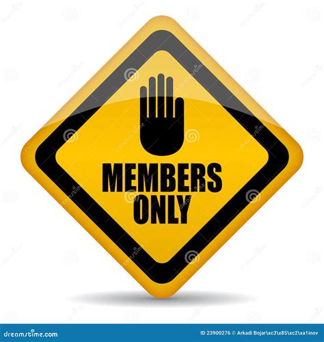 members  sign royalty  stock image image