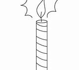15th Candle Coloringpage sketch template