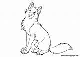 Wolf Coloring Pages Cute Cartoon Drawing Print Printable Wolves Arctic Baby Clipart Animal Animals Color Colouring Anime Easy Jam Kids sketch template