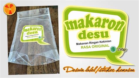 desain label kerupuk ikan gudang materi