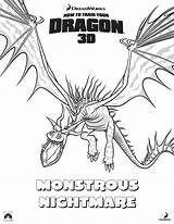 Dragon Train Coloring Pages Nightmare Monstrous Httyd Hookfang Colouring Dragons Printable Color Boys Print Kids Viking sketch template