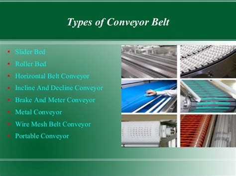 Types Of Conveyor Belt