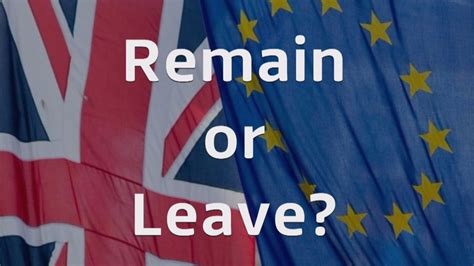 remain  leave  eu question    answered itv news