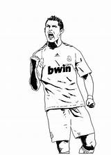 Ronaldo Coloring Pages Soccer Player Cristiano Football Drawing Real Madrid Famous Sheet Messi Players Kids Realistic Sheets Lionel Coloringpagesfortoddlers Printable sketch template