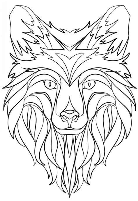 animal abstract coloring pages  getdrawings