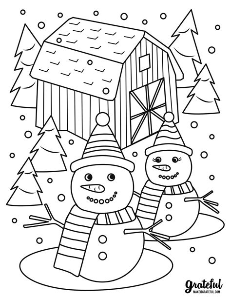 preschool christmas coloring pages