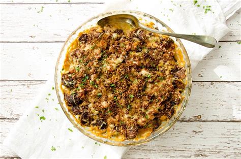 baked brussel sprouts gratin id    chef