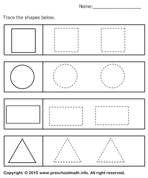 shapes worksheets images  pinterest shapes worksheets