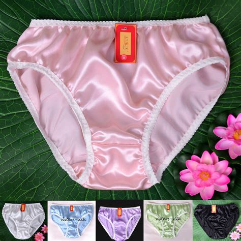 3pcs Womens Ladies 100 Pure Silk High Cut Brief Panties Undies Size M