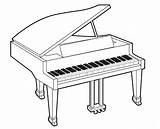 Pianos Instrumentos Musicales Ninos Conmishijos Cuerda Musicais Childrencoloring Klavier sketch template